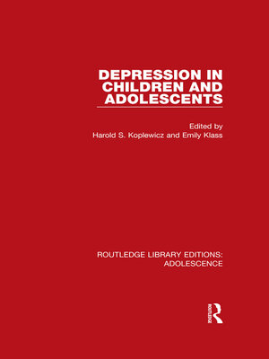 cover image of Depression in Children and Adolescents